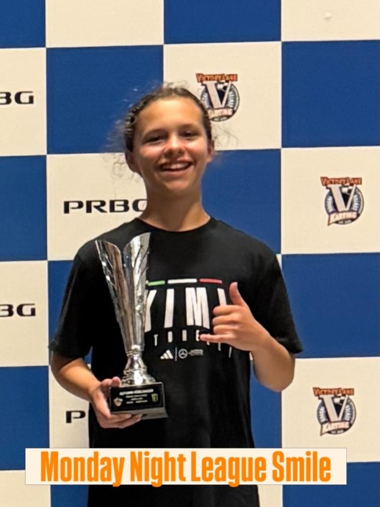 Monday Night League — Autumn with her trophy