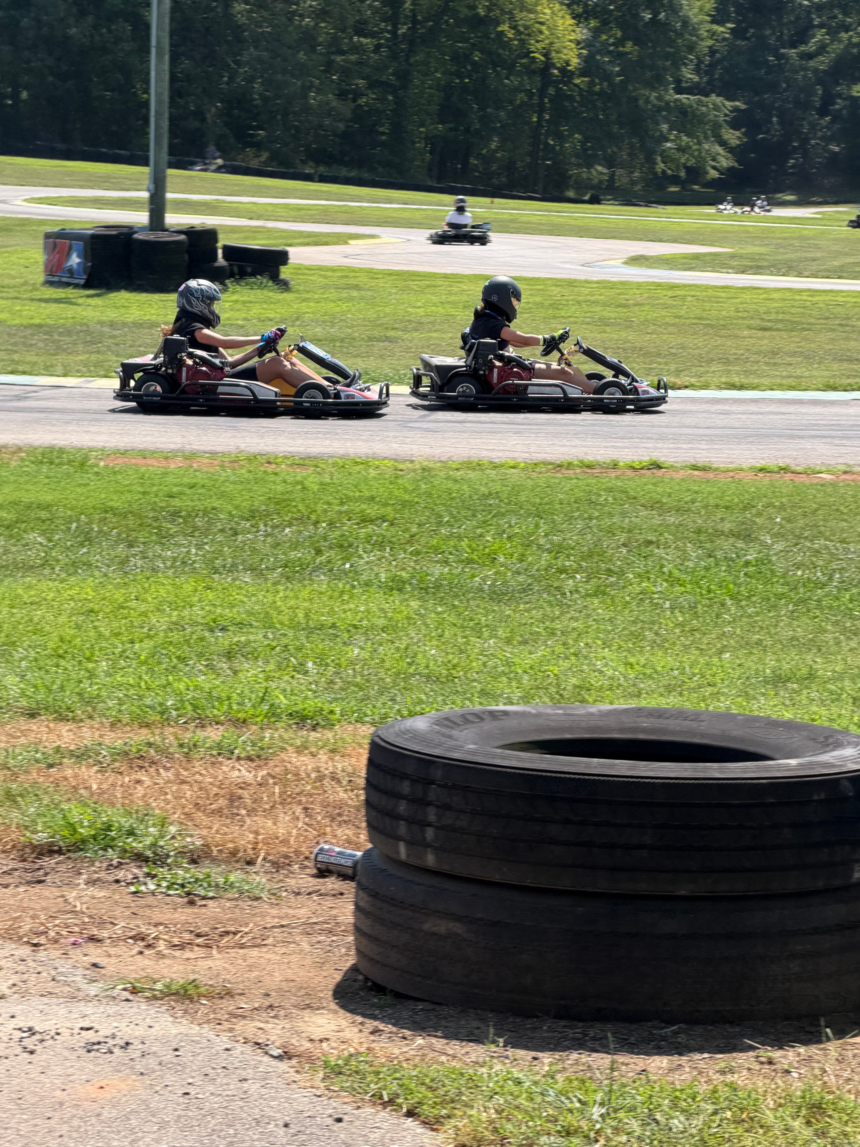Karting4CKG endurance racing action at Virginia International Raceway